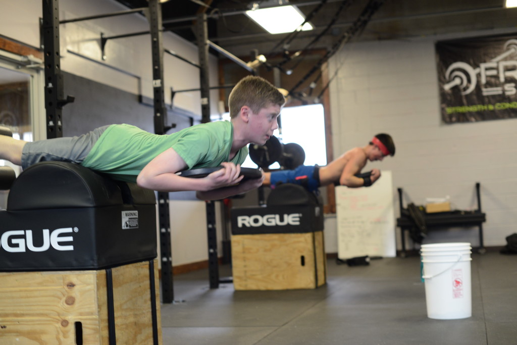 Linc and John getting some extra work in at CrossFit Non Nobis